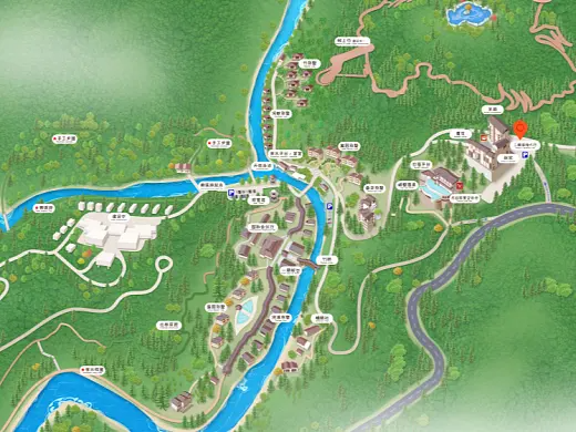 木里结合景区手绘地图智慧导览和720全景技术，可以让景区更加“动”起来，为游客提供更加身临其境的导览体验。